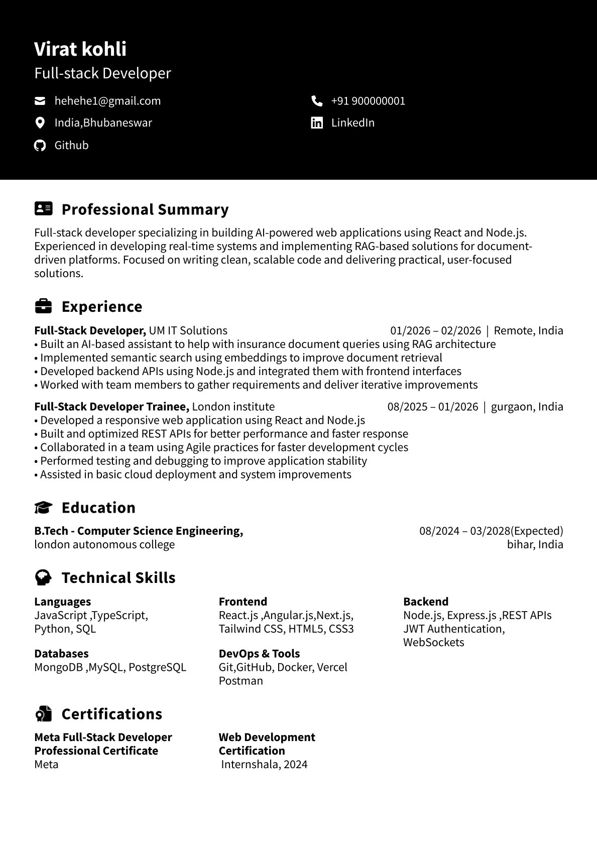 ATS Resume Keywords for Freshers in India (2026 Guide) | ResumeGlobal ...